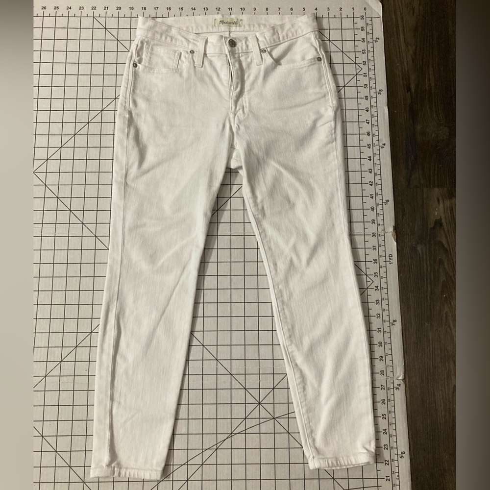 Madewell‎ Women’s Size 28S White 9” High Rise Skinny Jeans